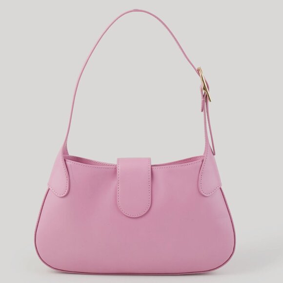 Sandro Pink Baguette bag in certified leather - Picture 3 of 8